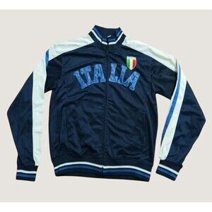 Italia Desierto Full Zip Track Suit Jacket Y2k Era Size XXL Futbol Soccer